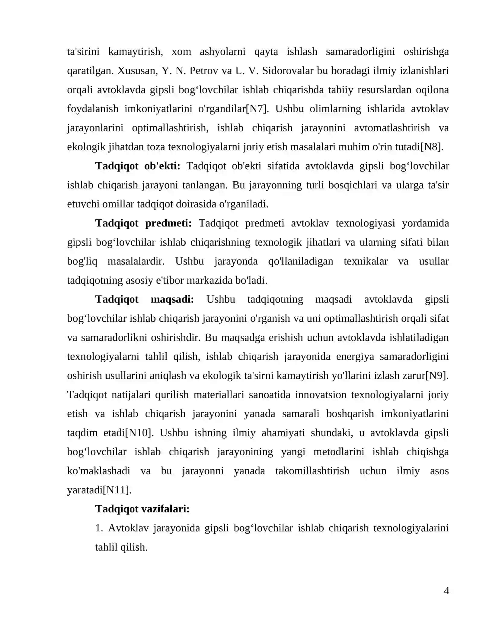 "Avtoklavlarda gipsli bogʻlovchilar ishlab chiqarish" kurs ishi 4