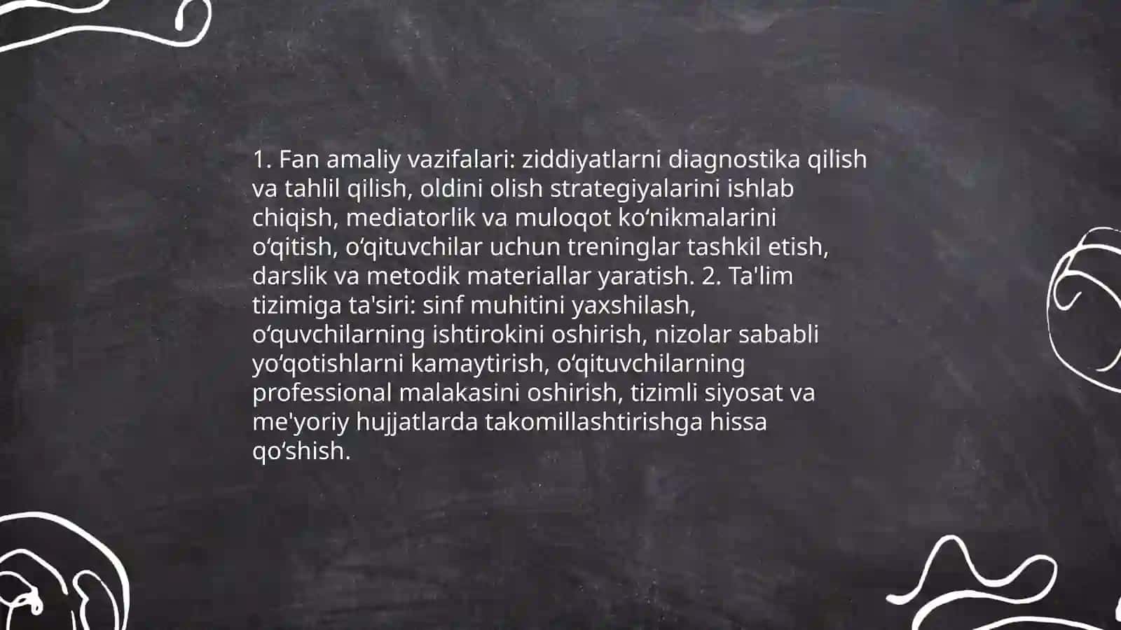 Pedagogik konfliktalogiya fanining maqsad va vazifalari 4