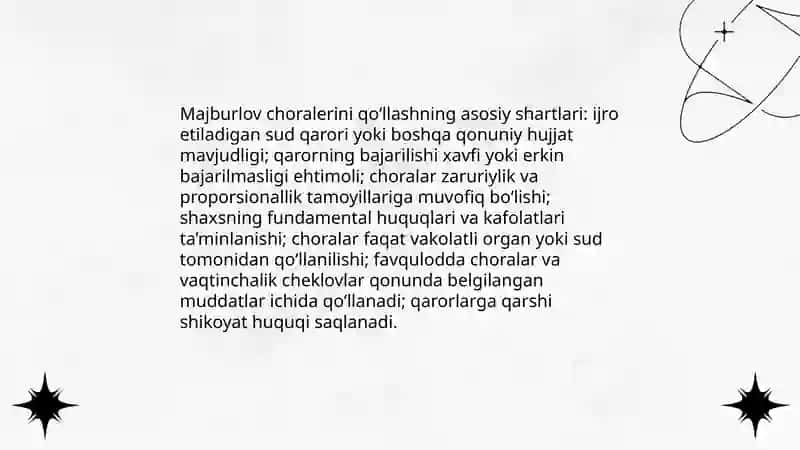 Fuqarolik Protsessual Kodeksi 14-bobi (143-150) "Protsessual majburlov choralari" 4