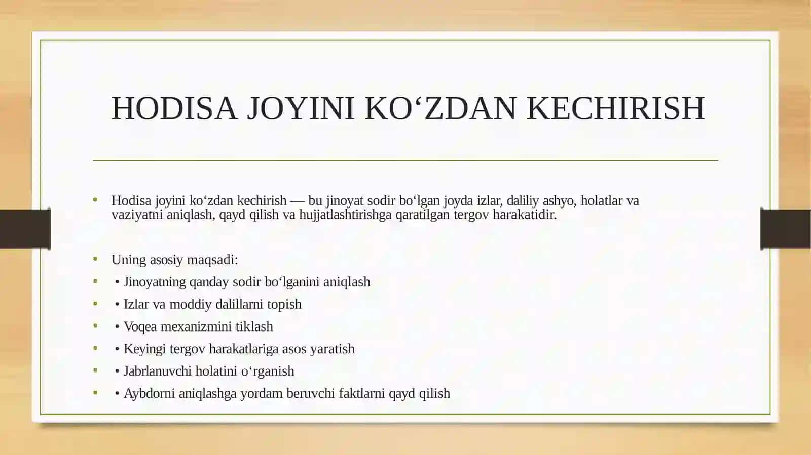 Tan jaraohati yetkazish bilan bog’liq jinoyatlarni tergov qilish 4