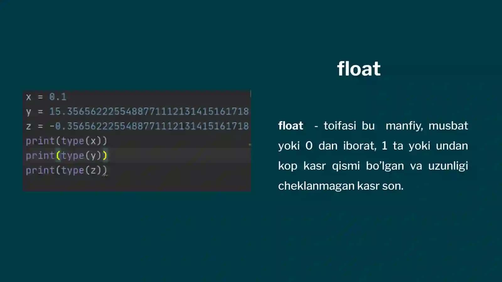 Python-Matematika va Sonlar 4