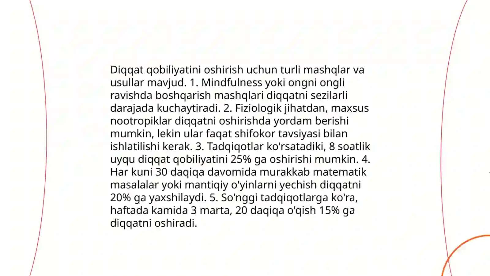 Diqqatni jamlash orqali unumdorlikni oshirish 4