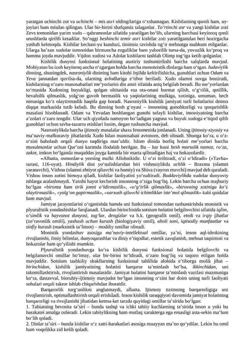 IJTIMOIY TARIX: MA’NOSI VA KECHISHI. SOTSIUMDAGI O‘ZGARISHLARNING FUNKSIONAL TAVSIFI 4