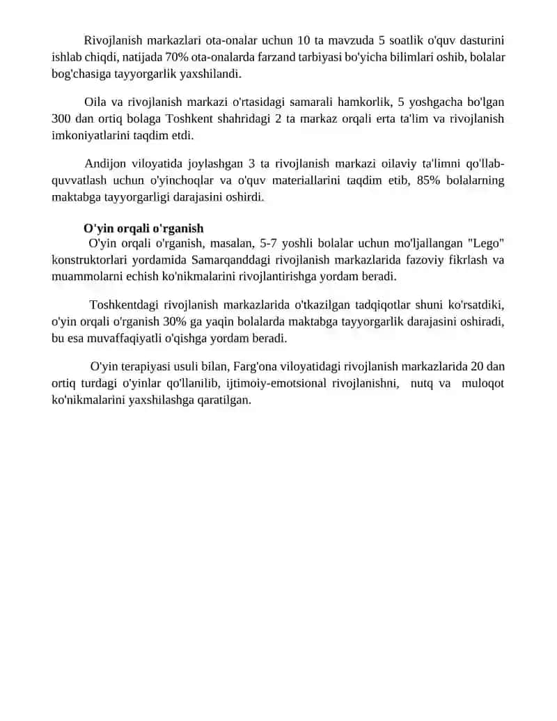 Bolalarni maktab taʼlimiga tayyorlashda rivojlantiruvchi markazlarning oʻrni 4
