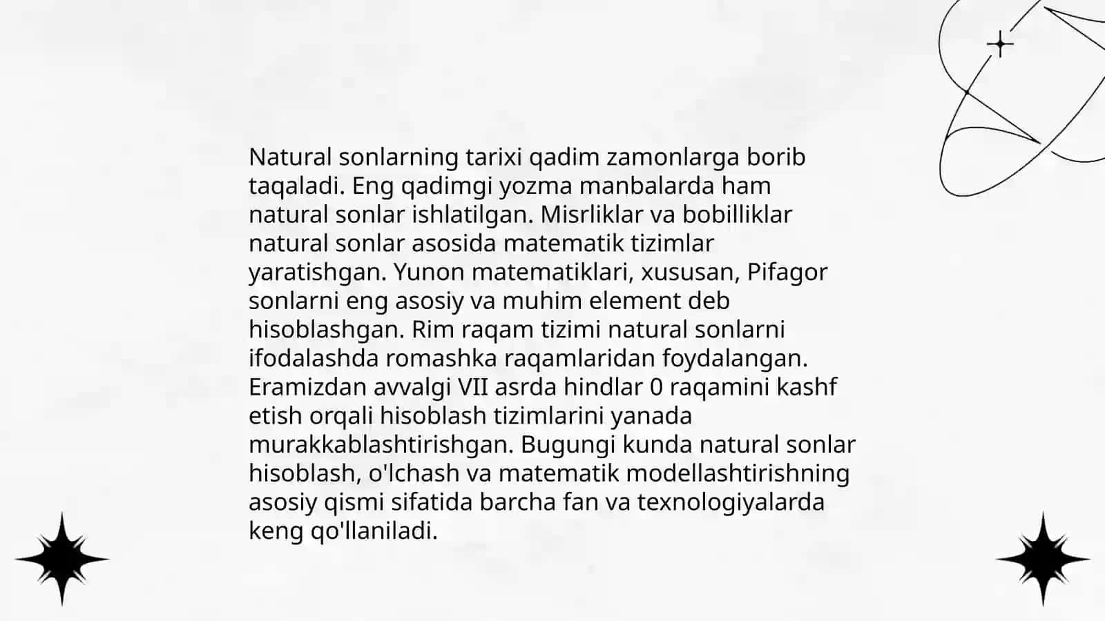 Tartib va sanoq natural sonlari 4