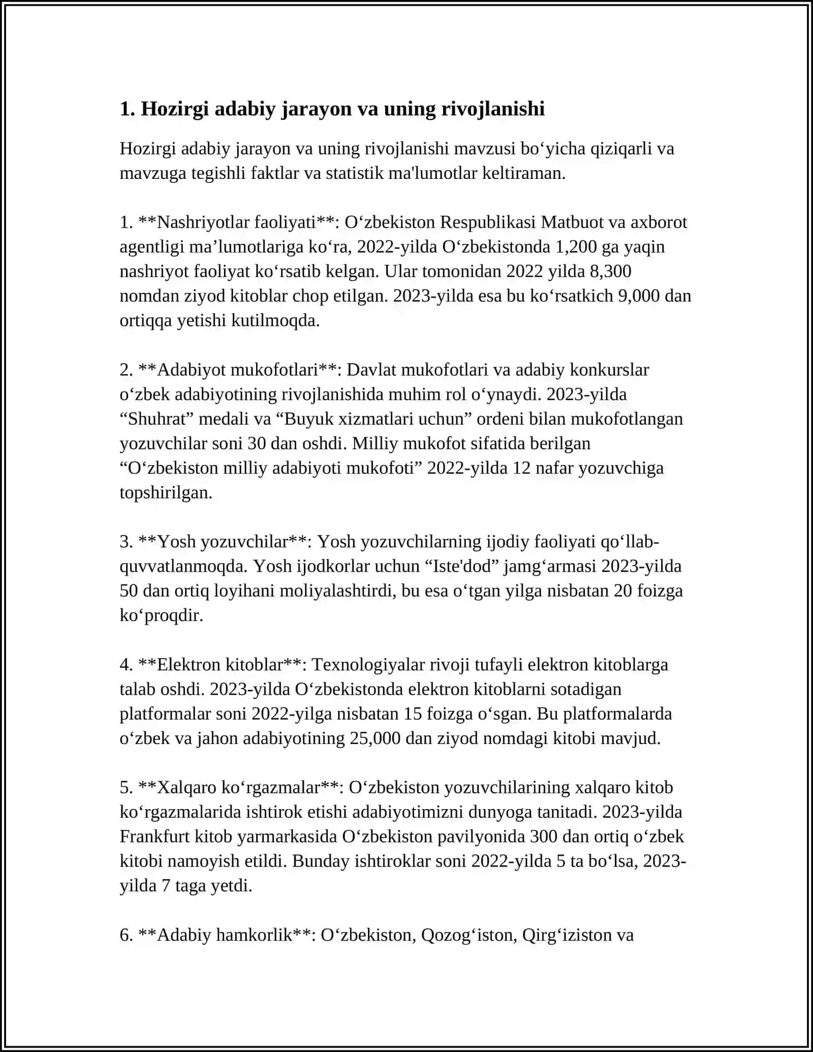 HOZIRGI ADABIY JARAYONDA NOVATORLIK VA ANʼANAVIYLIK TUSHUNCHASI 4
