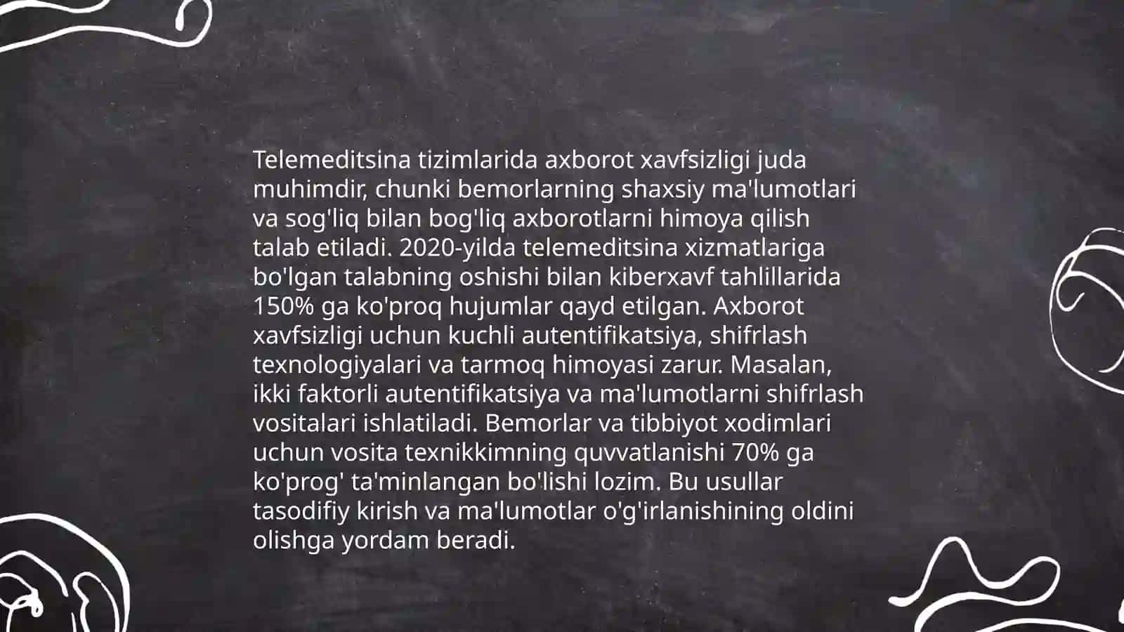 Tibbiyot tizimlarining axborot xavfsizligini taʼminlash asoslari 4