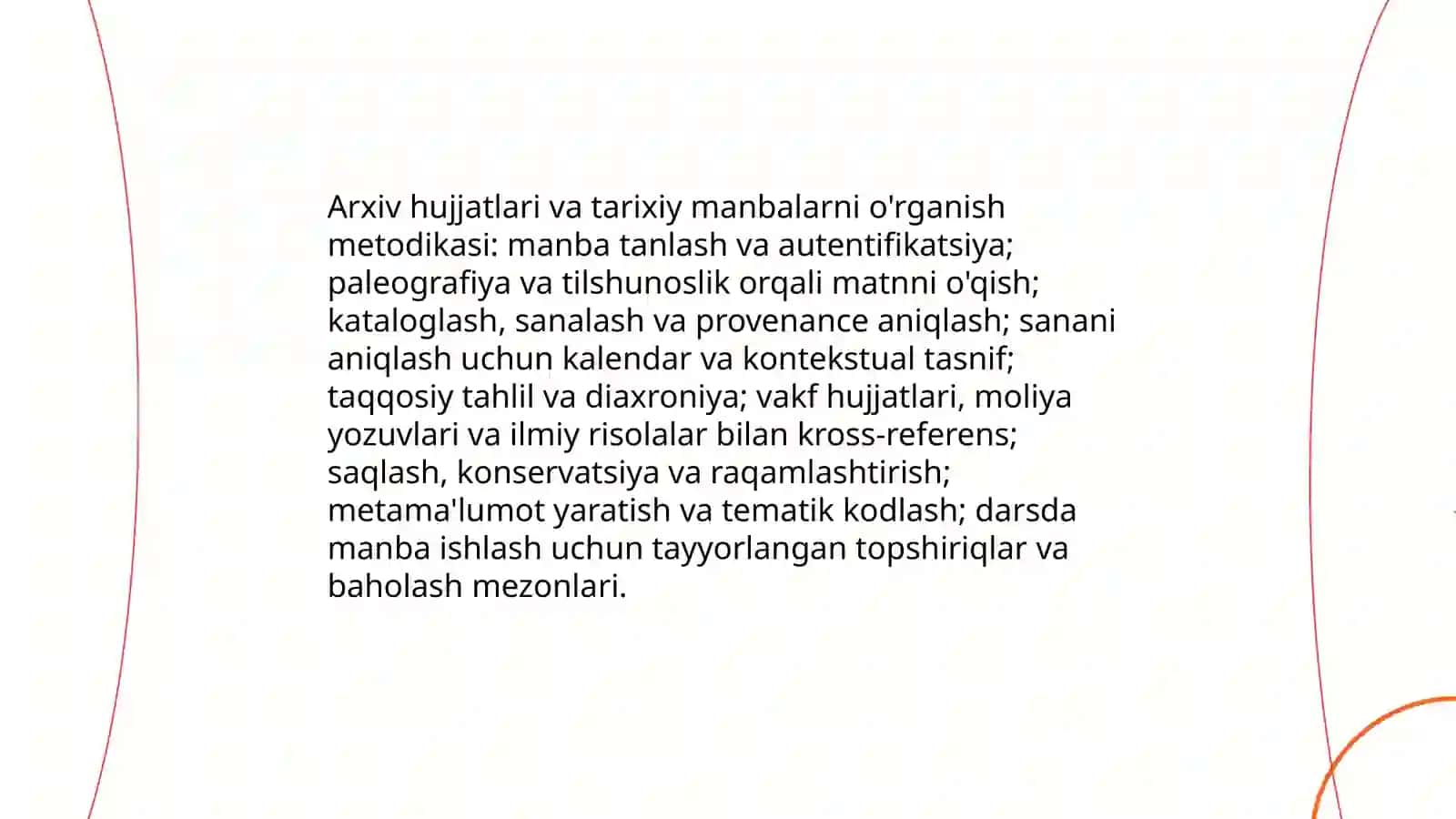 Sharq uyg'onish davrida va Temuriylar davrida ta'lim tarbiya maktab masalalariga doir manbalarni o'rganishda o'quv materiallari bilan faol ishlash 4