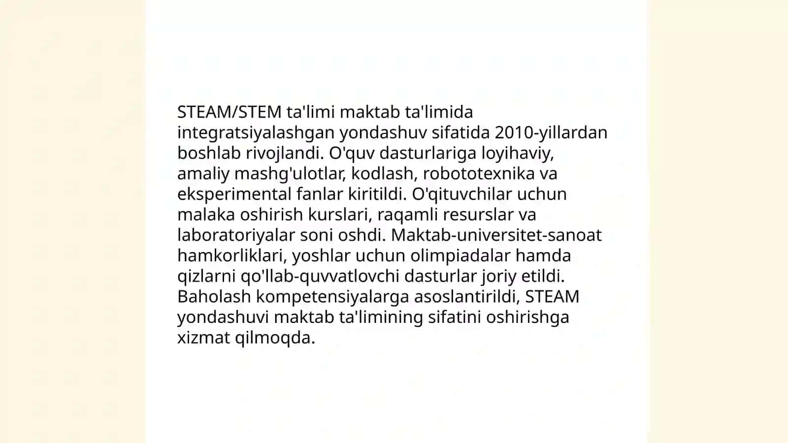 Maktab taʼlimida tendensiyalar 4