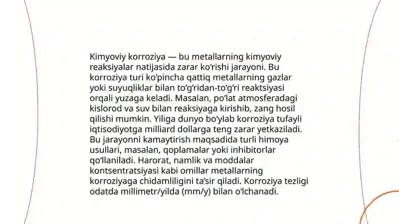 Metallar korroziyasi va ularning turlari 4