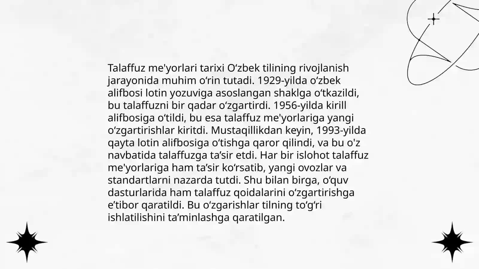 Ta'lim bo'g'inlarida talaffuz me'yorlari tavsifi 4