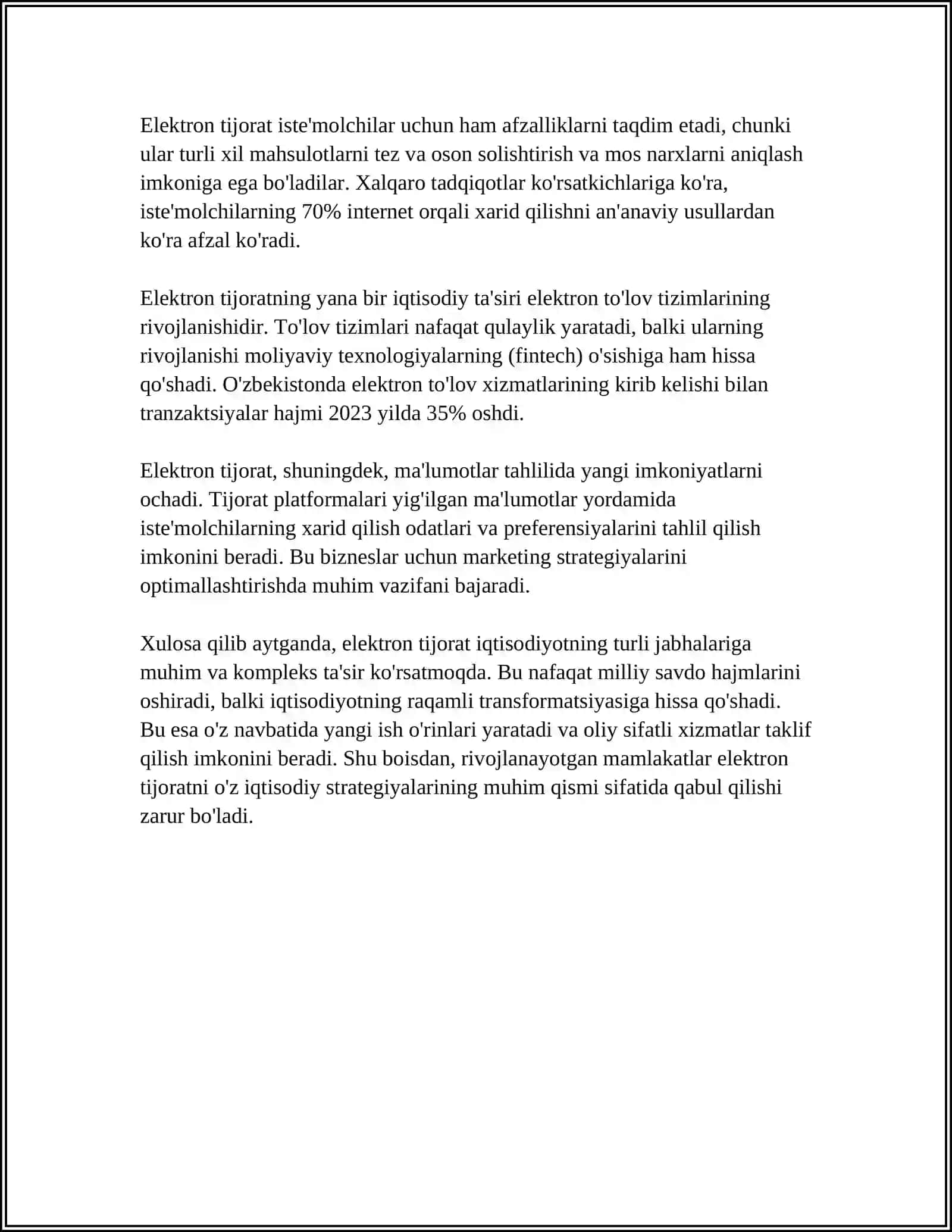 MILLIY IQTISODIYOTNI TURLI SOHALARDA INTERNET TEXNOLOGIYALARIDAN SAMARALI FOYDALANISH YO'LLARI 4
