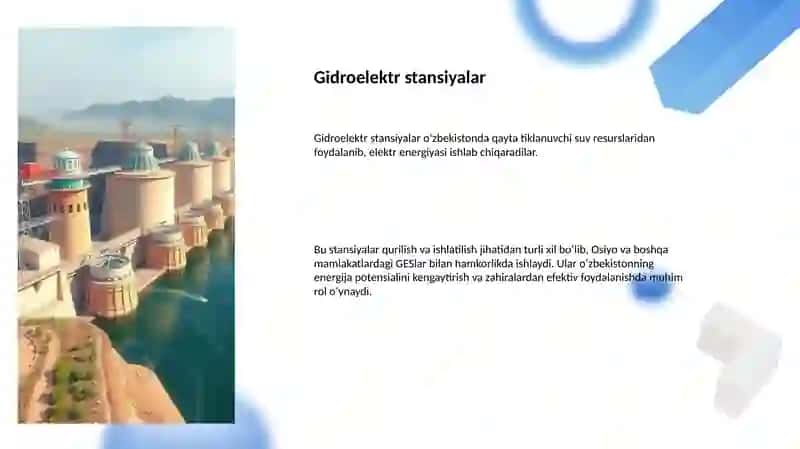 Qayta tiklanuvchi energiya manbalari va O‘zbekiston energetikasi 4