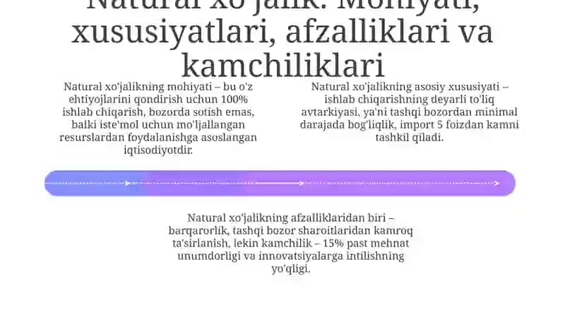 Ijtimoiy ishlab chiqarishni tashkil etishning shakllari: natural xõjalik, tovar ishlab chiqarish 4