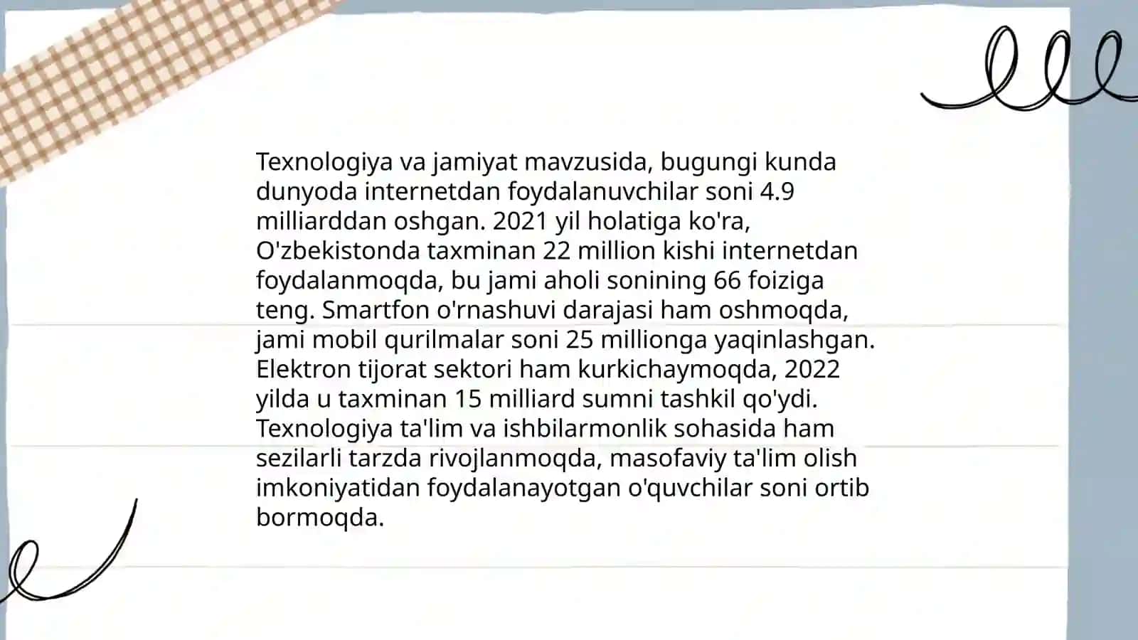Texnologiya fanining maktab õquv rejadagi õrni 4