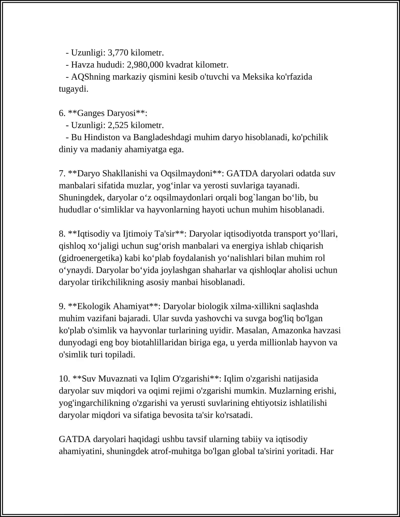 GATDA DARYOLAR VA ULARNING HAVZALARI, SUV AYIRGICH CHIZIQLARI 4