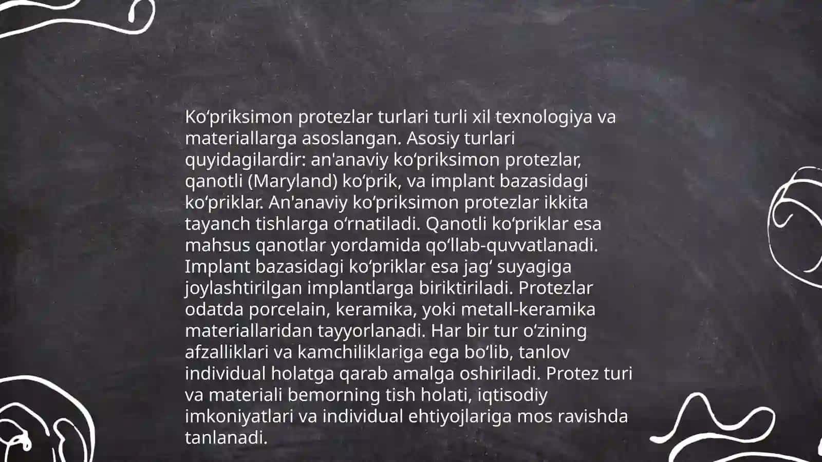 Ko'priksimon protezlar 4