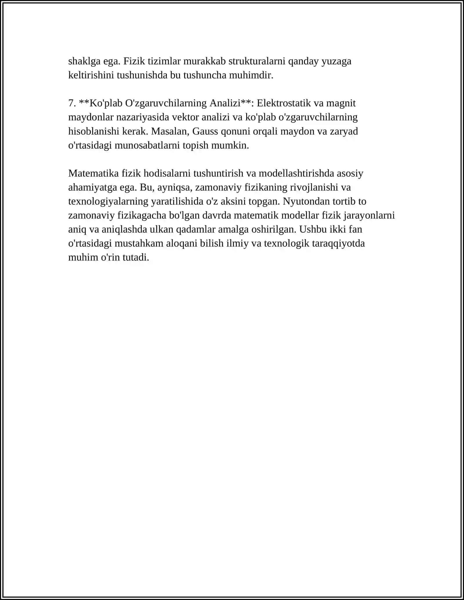 MATEMATIKA VA REALLIK (VOQELIK): MATEMATIKANING REALIKKA AKS ETISHI 4