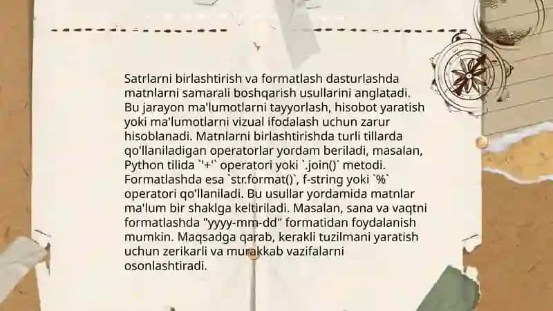 Pythonda dasturlash tilida satrlar, kottejlar,lugʻatlar roʻyxatlar qatnashgan dastur tuzing 4