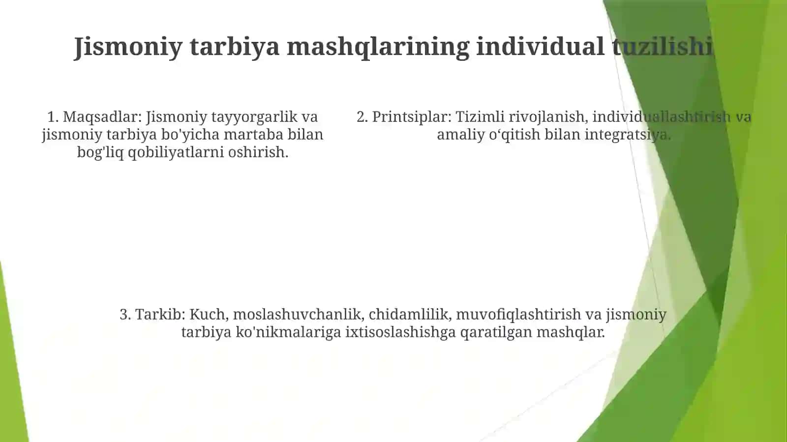 Bo”Lajak Kasbiy Faoliyatiga Bog’Liq Jismoniy Tarbiya Mashqlaridan Iborat Individual Tuzim 4
