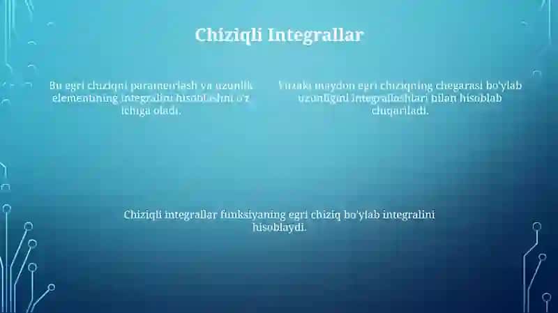 Egri chiziqli integral 4