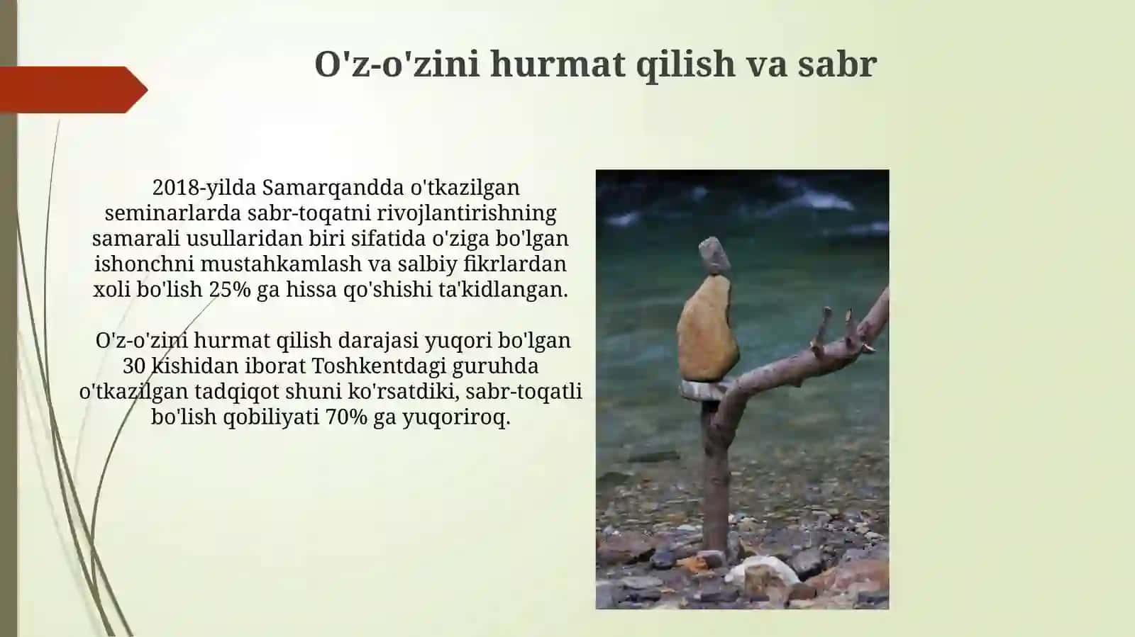 Chidamlilikni tarbiyalash 4