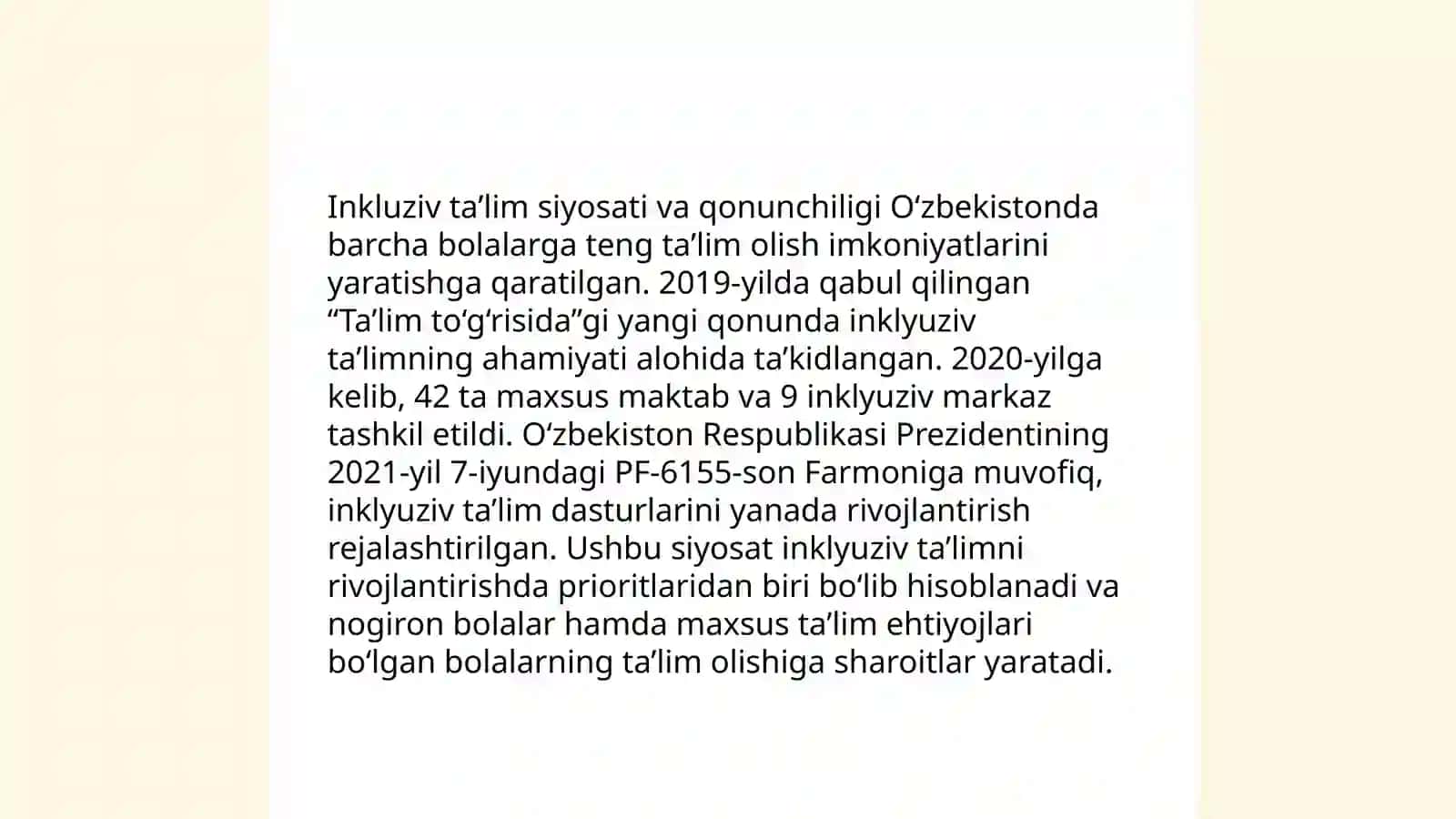 Inkluziv ta’limning shakllari - Oybek Mustafoyev 4