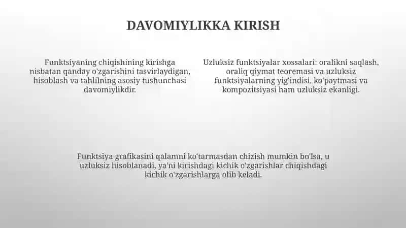 Funksiyaning uzluksizligi 4