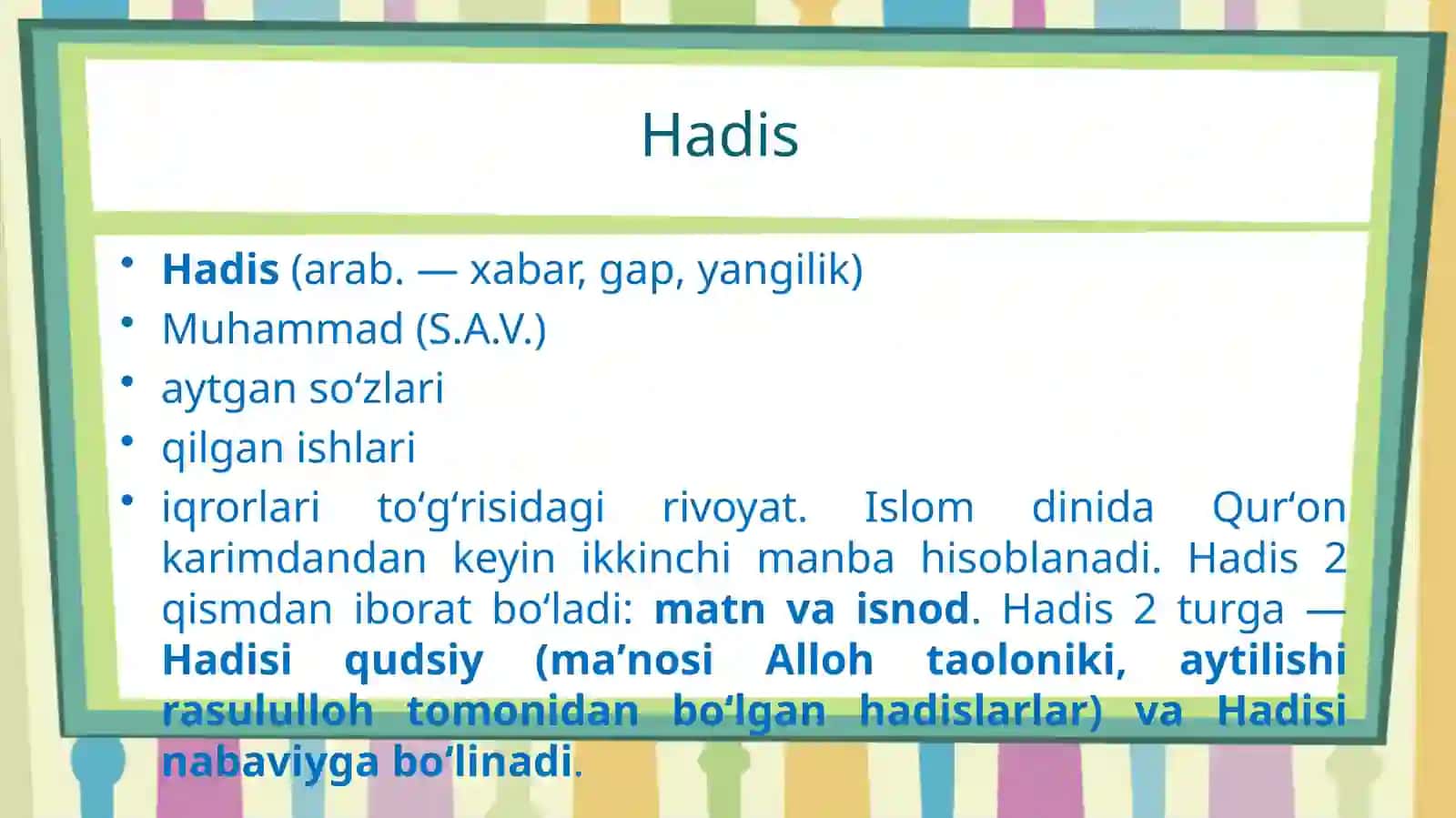 IMOM AL-BUXORIY VA ABU ISO MUHAMMAD AT-TERMIZIY HAYOTI VA ILMIY MEROSI 4