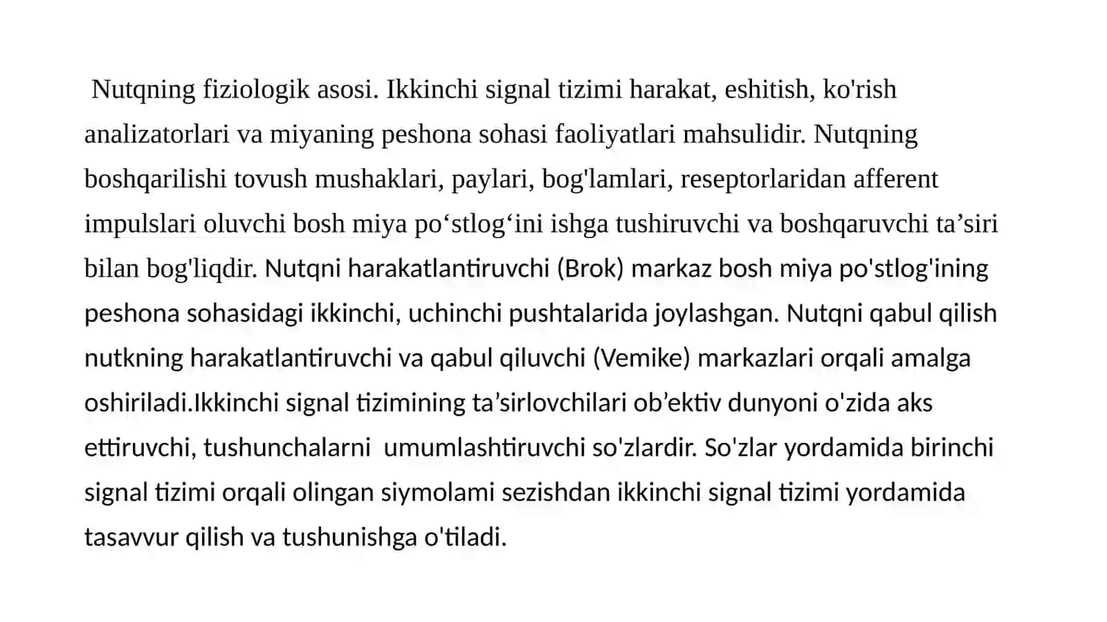 Organizm signal tizimlari. Boshmiyak attayorim sharlarining funksional assimmetriyasi 4