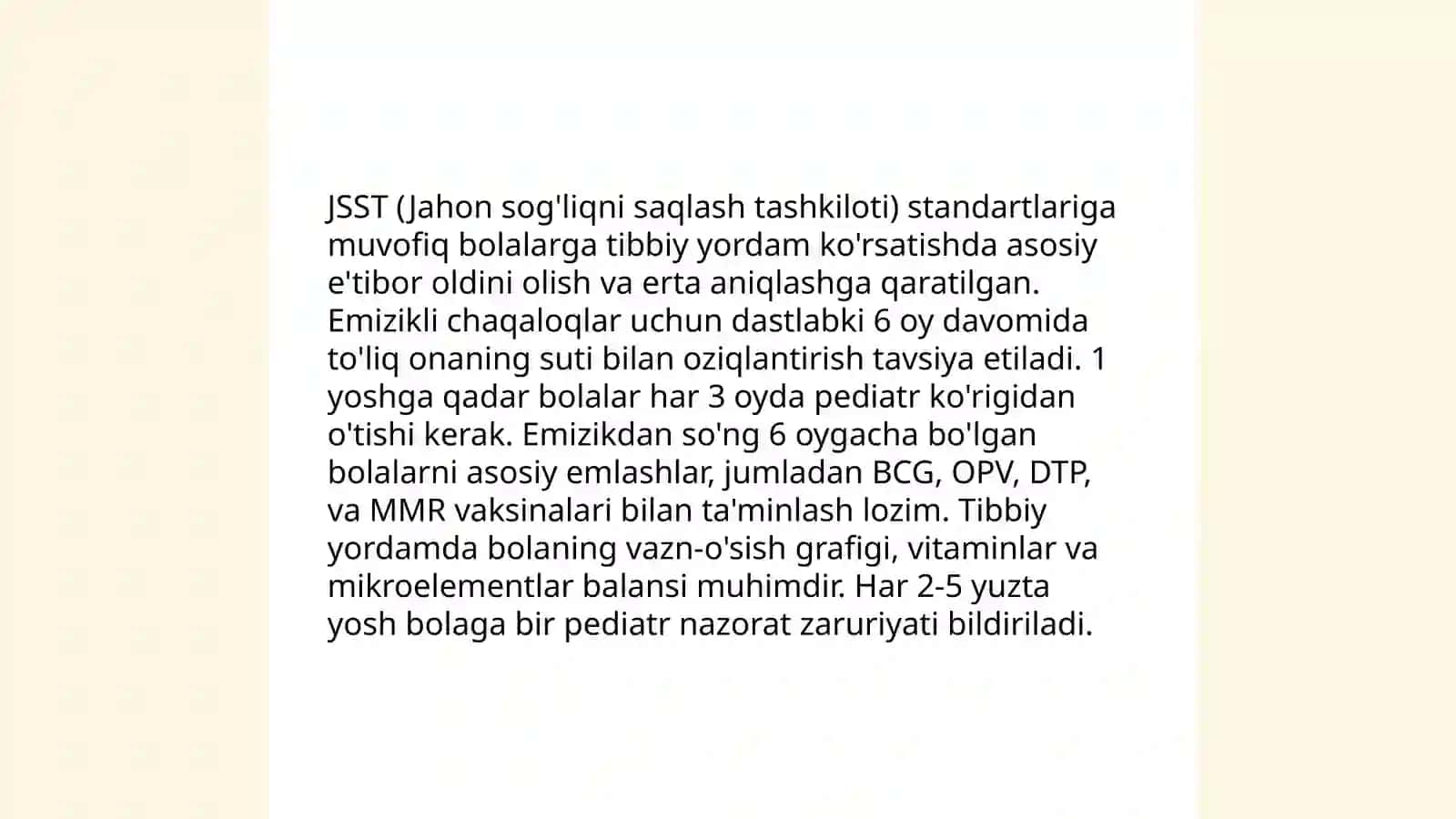Bolalarga va òsmirlarga davolash -profilaktik yordam kòrsatishning tamoyillari 4
