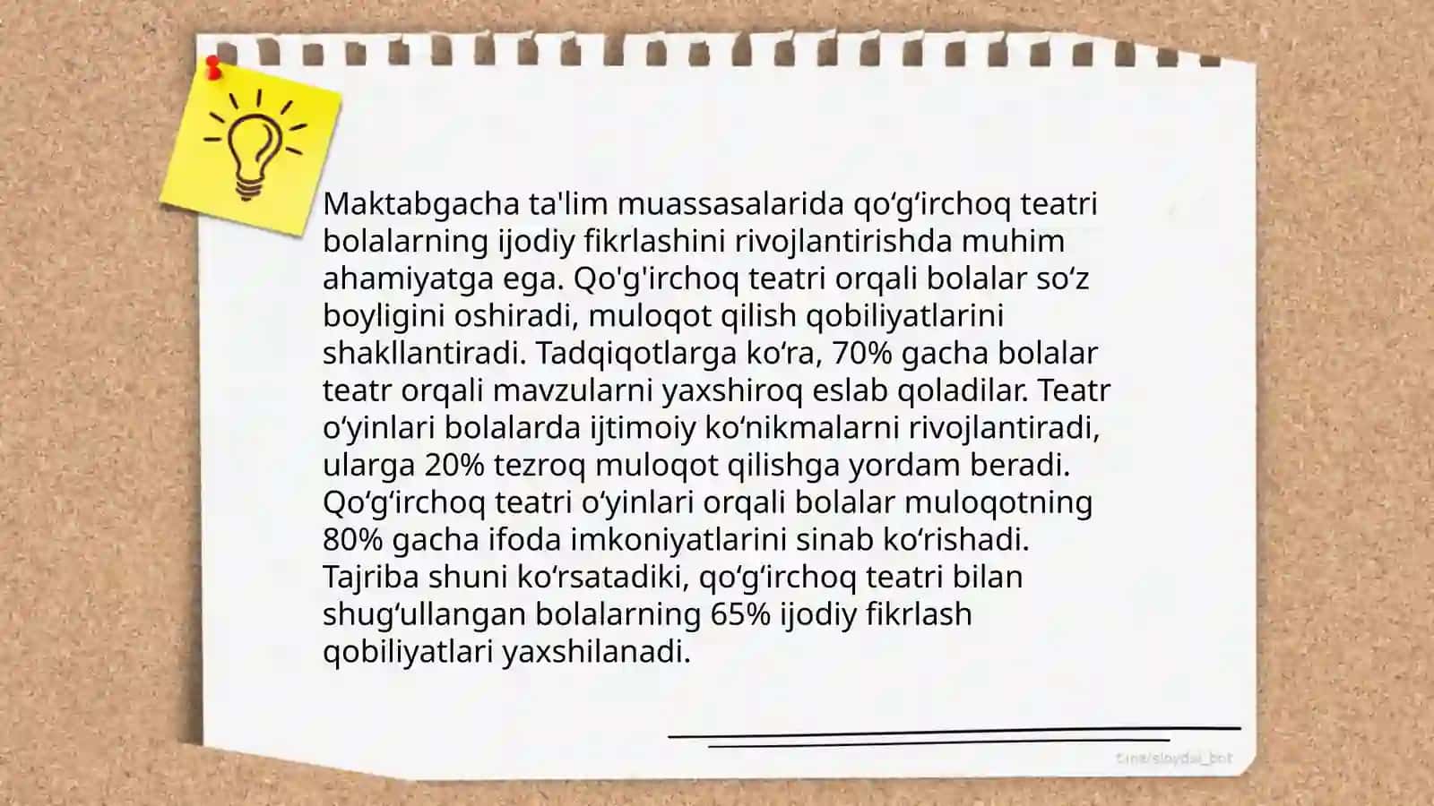 Qo'g'irchoq teatrini tashkil etish va qo'g'irchoq yasash usullari 4