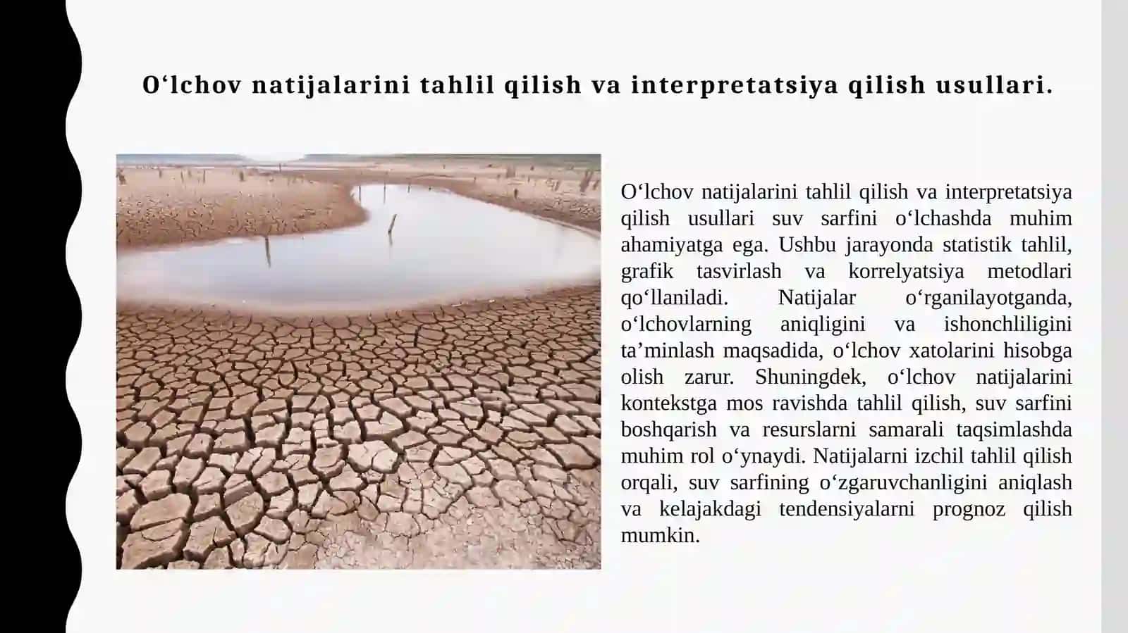 Suv sarfini oʻlchashning nazariy asoslari va amaliy usullari 4