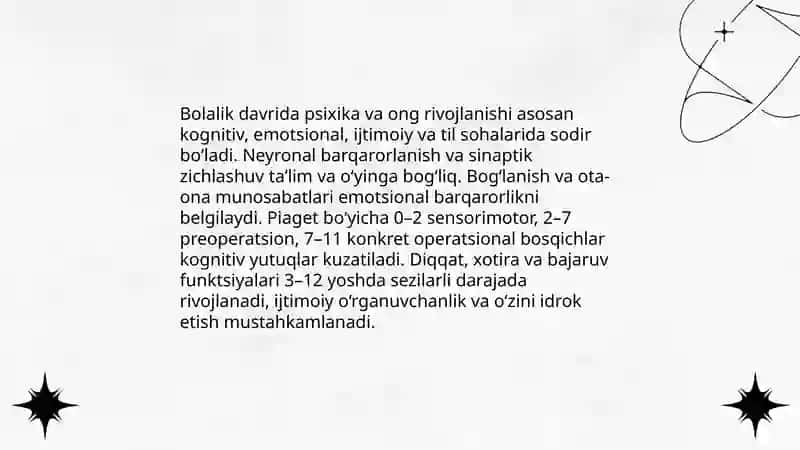 Psixologiyada psixika va ongning taraqqiyoti 4