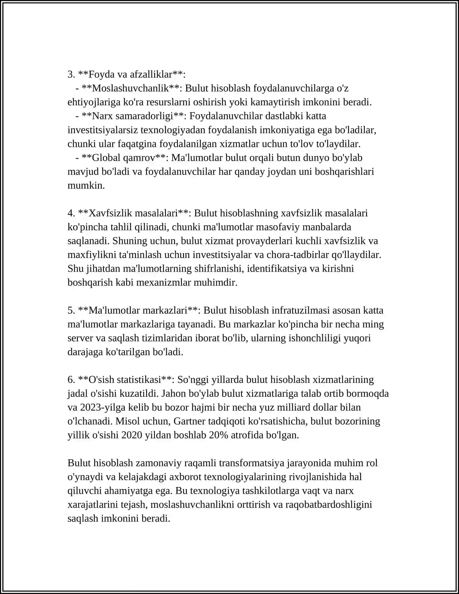 AMAZON BULUT PROVAYDERLARINING IMKONIYATLARI VA TEXNOLOGIYALAR 4