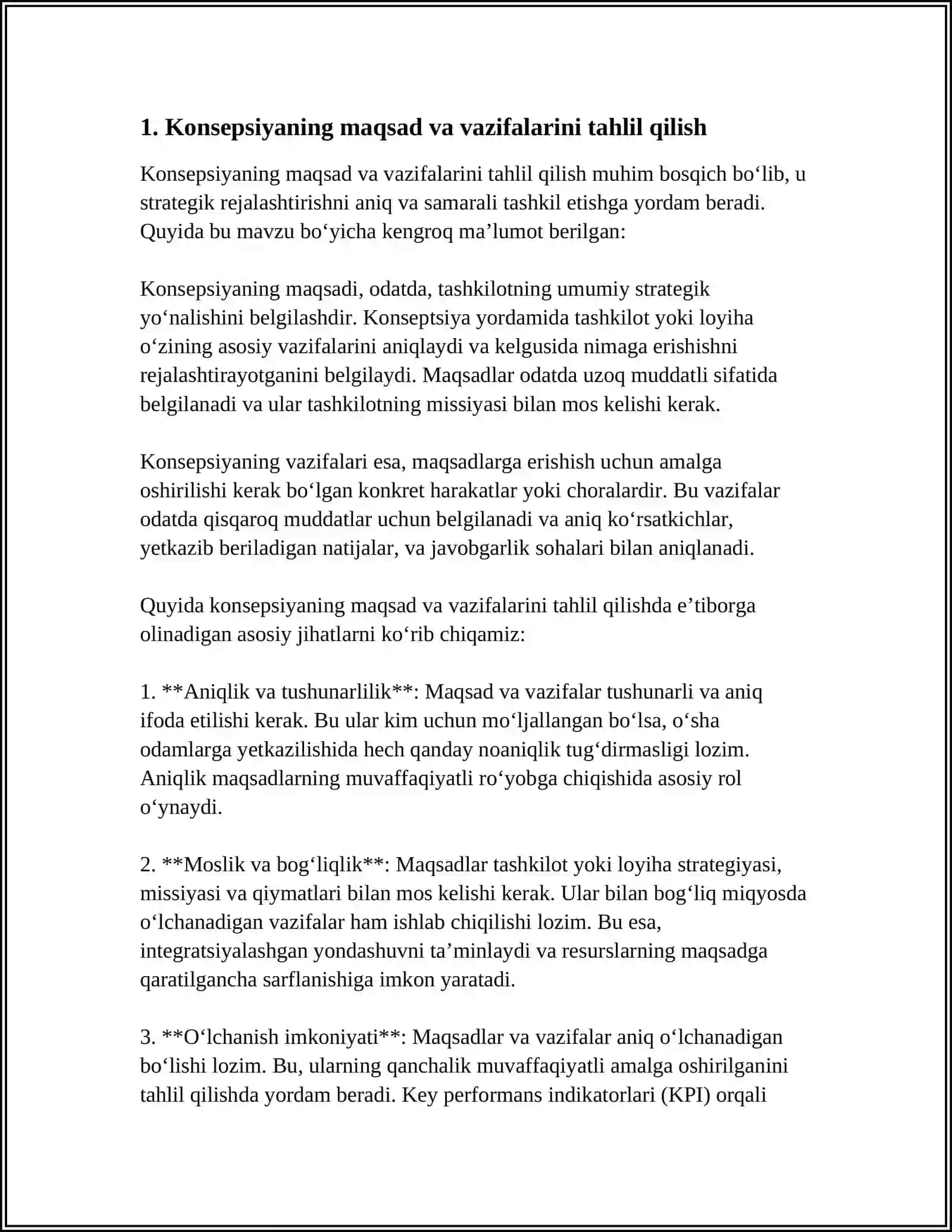 OʻZBEKISTON RESPUBLIKASI OLIY TA’LIM TIZIMINI 2030-YILGACHA RIVOJLANTIRISH KONSEPSIYASINI OʻRGANISH 4