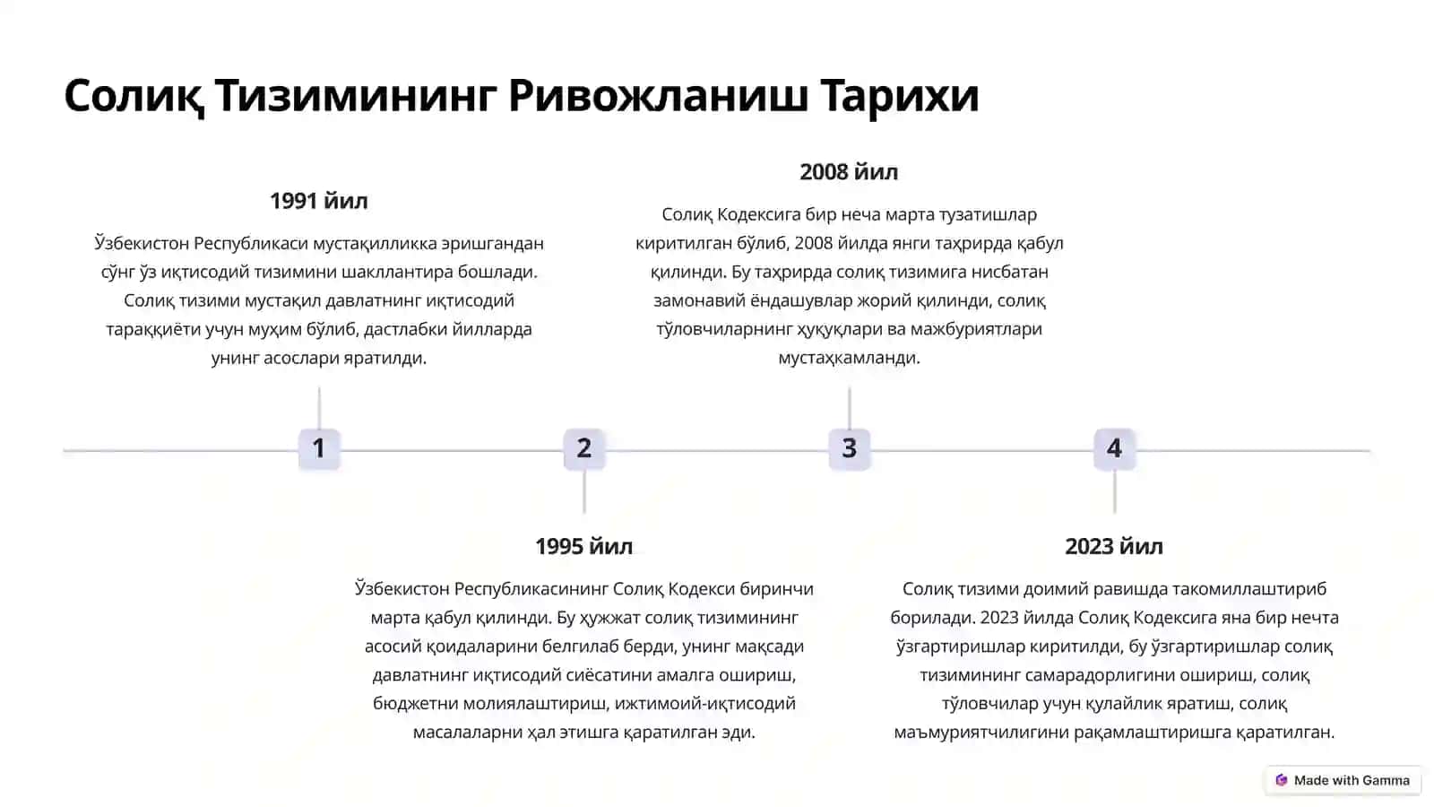 O'ZBEKISTON RESPUBLIKASIDA SOLIQ KODEKSINING AHAMIYATI 4