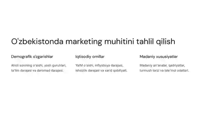 O'zbekistonda marketing faoliyatini tashkil etish 4