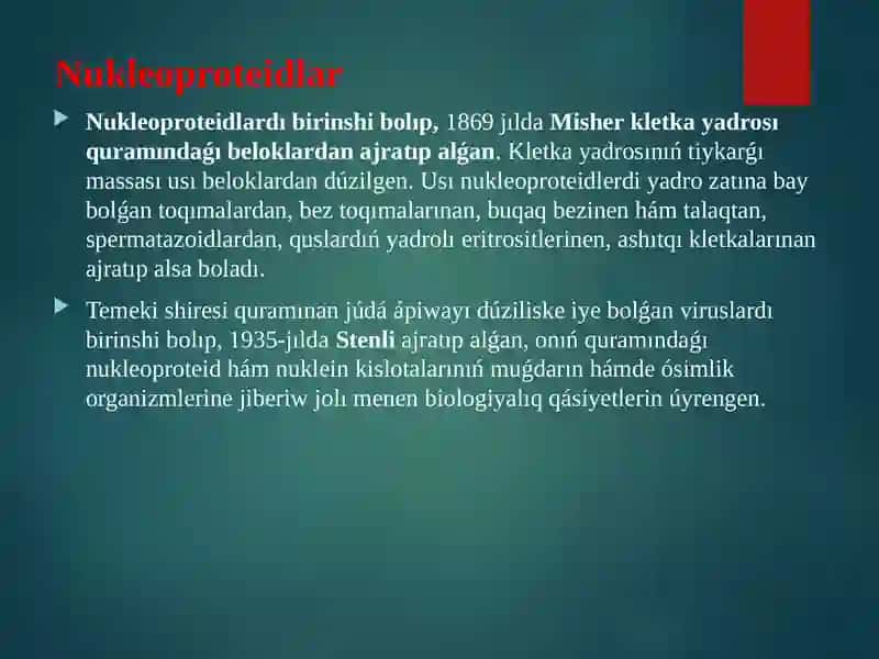 Nuklein kislotaları bioximiyası 4