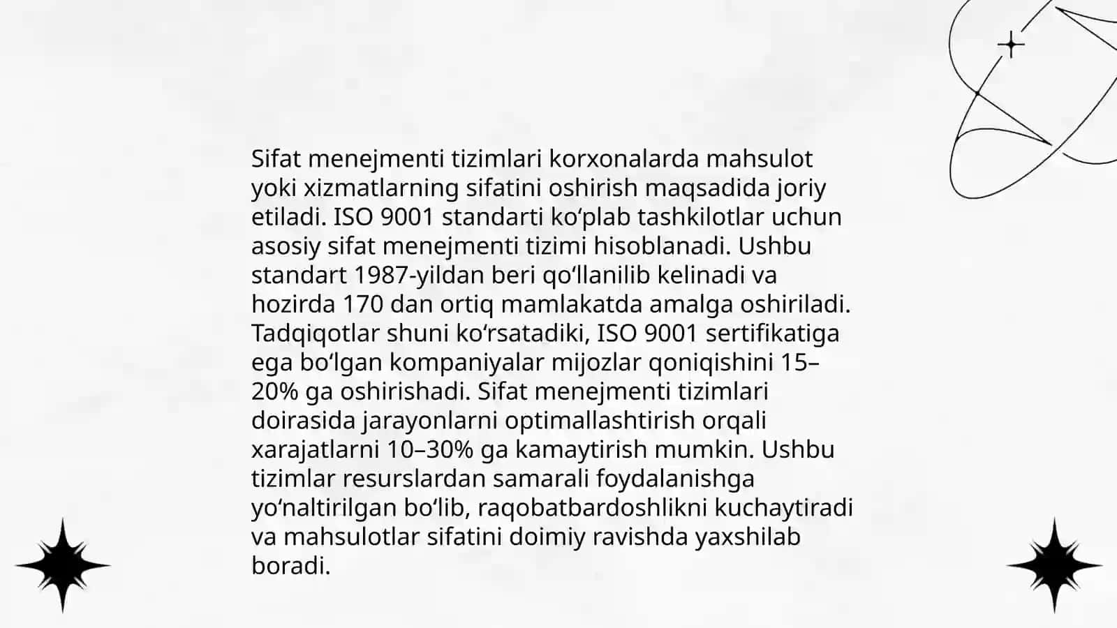 Mahsulot sifatini boshqarish tizimi 4