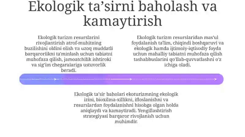 Ekologik turizmni rivojlantirish resurslari va ulardan foydalanish 4