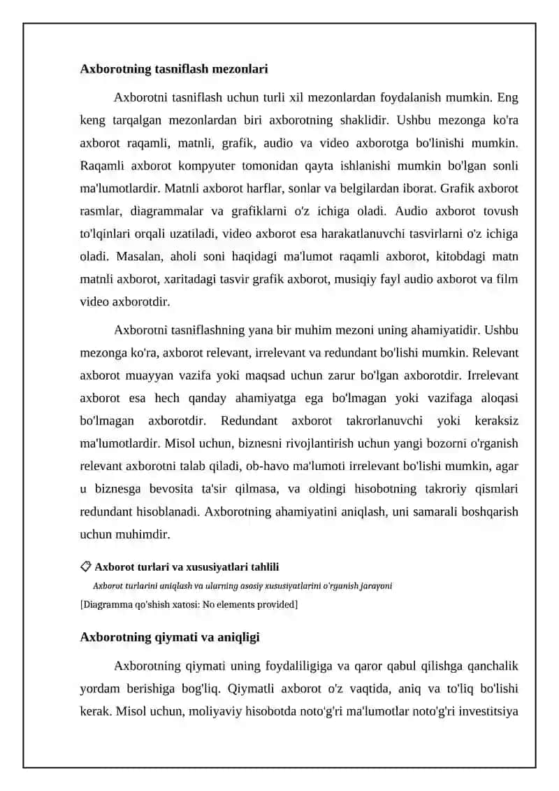 Axborot turlari va ularning xususiyatlari 4