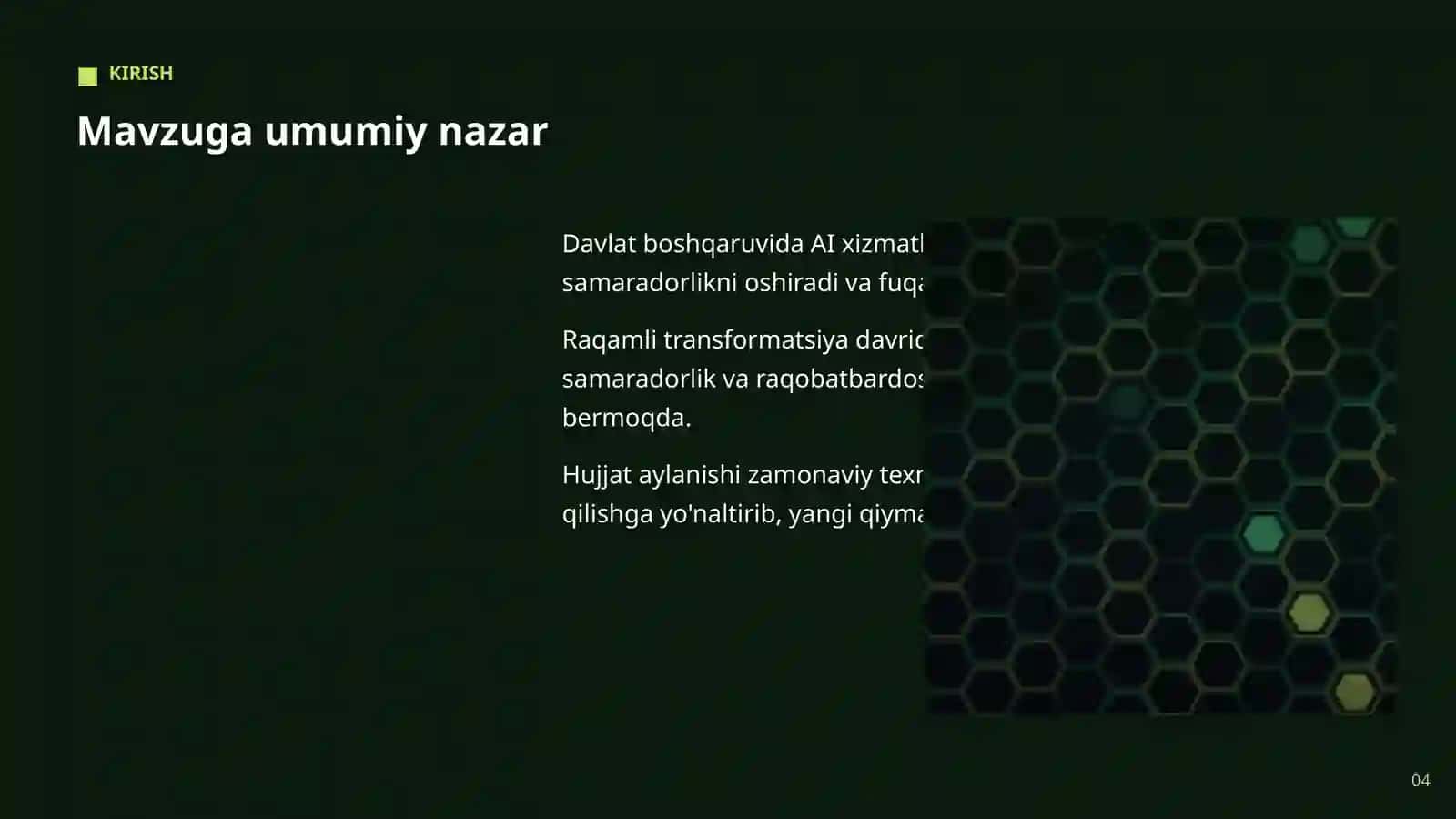 Sun'iy intellekt bo'yicha professional taqdimot 4