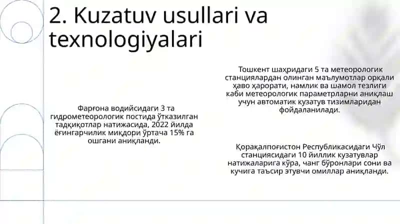 Meteorologik sitansiya va metralogik maydoncha 4