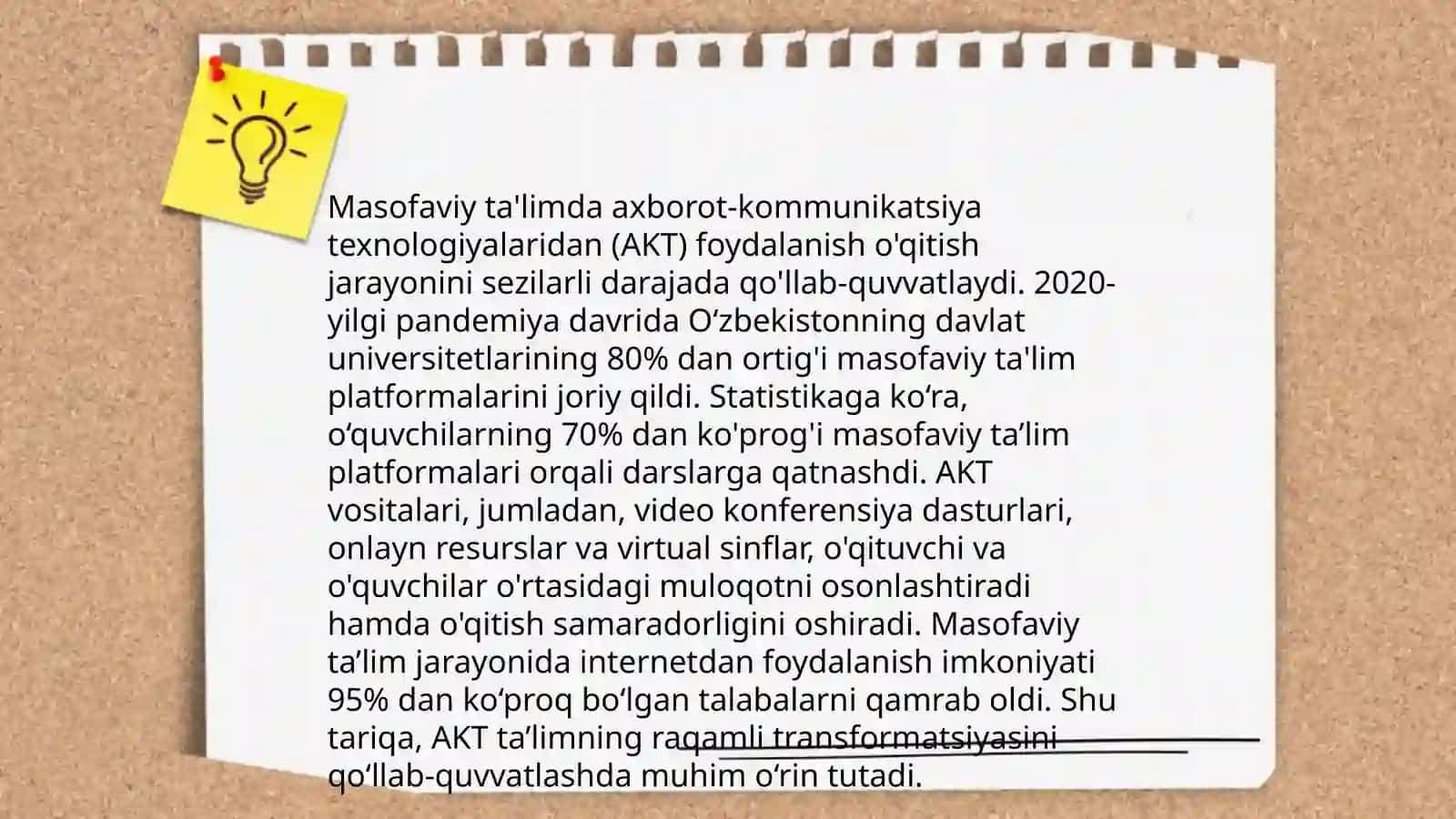 Masofaviy ta'limda inavattsiyaning roliinavatsiyon yondashuvda AKT dan foydalanish 4
