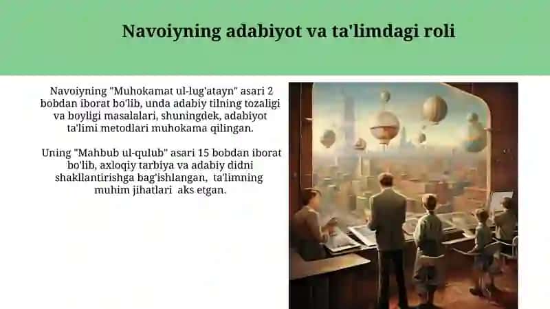 Navoiyning pedagogik qarashlari 4