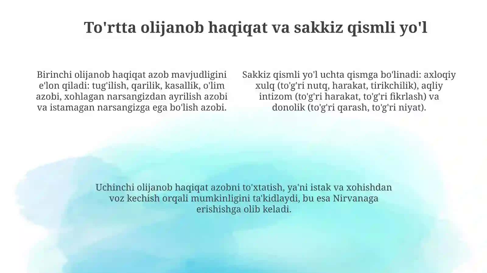 Buddizm tarixi va asosiy g'oyalari 4