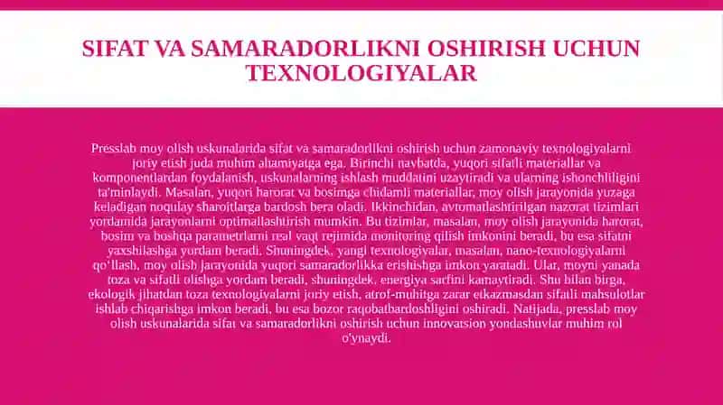 Presslab moy olish uskunalari 4