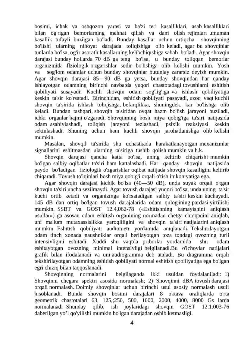 Shovqin va tеbranishning fizik va fiziоlоgik хususiyatlari 4