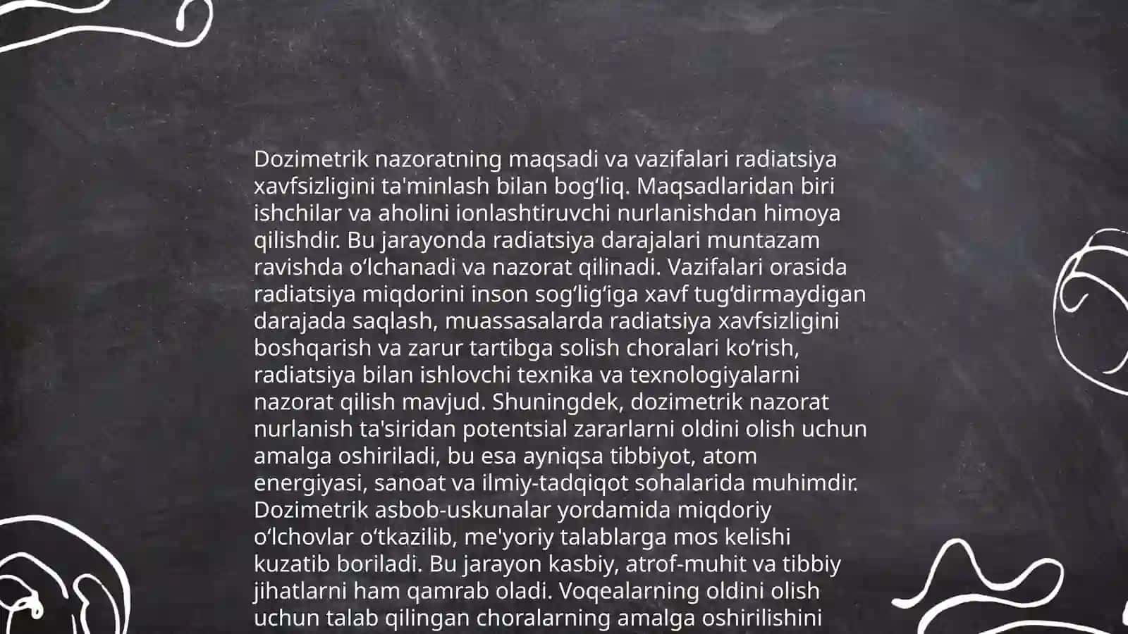 Davolash profilaktika muossalarida ionlashtiruvchi nurlanish manbalaridan foydalanilganda dozimetrik nazorat o'tkazishning asoslari 4